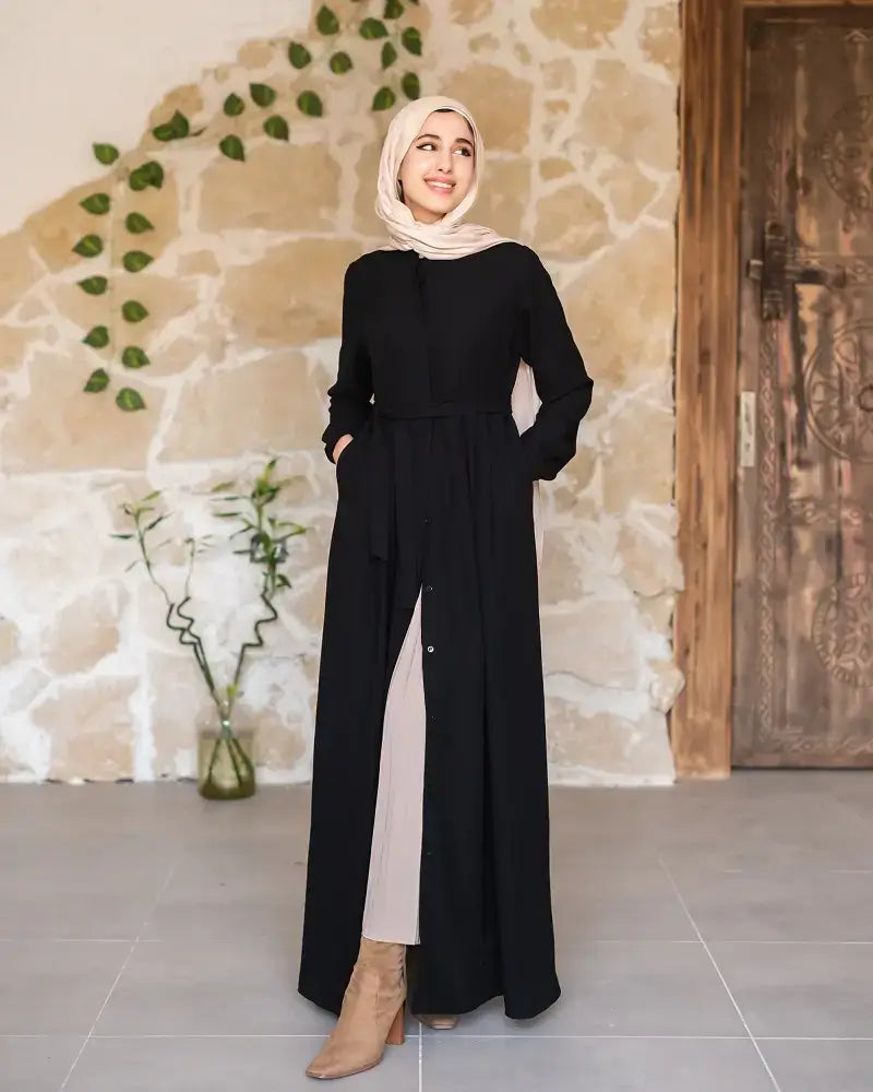 Double Cloche Abaya with Pockets
