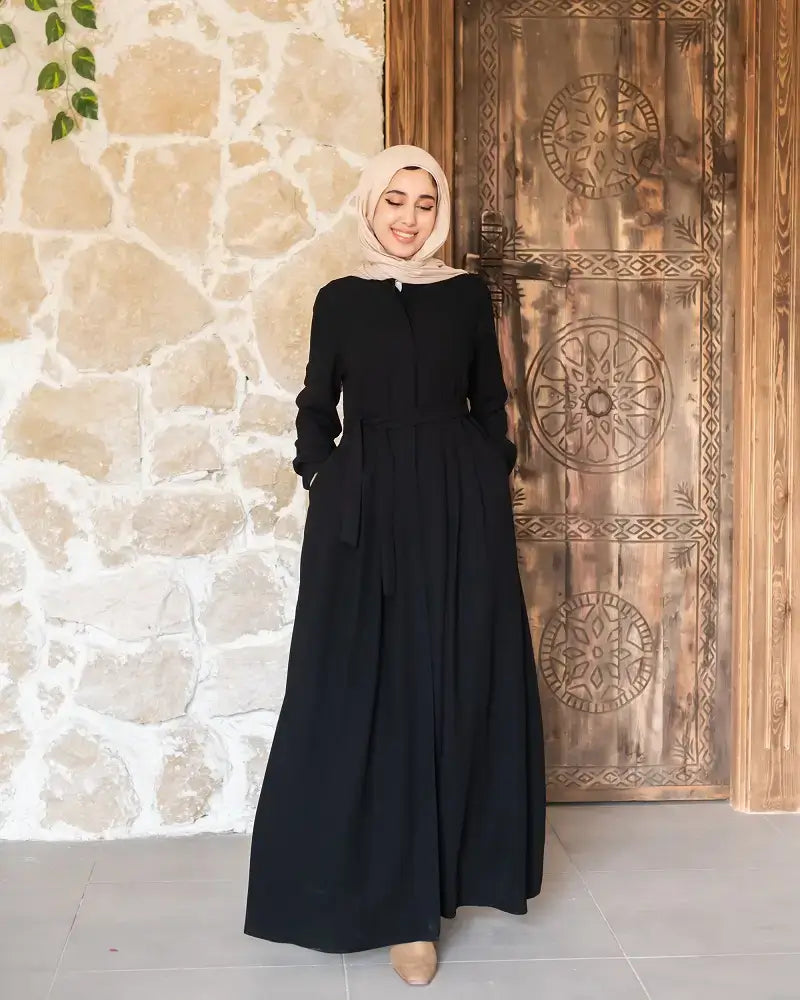 Double Cloche Abaya with Pockets
