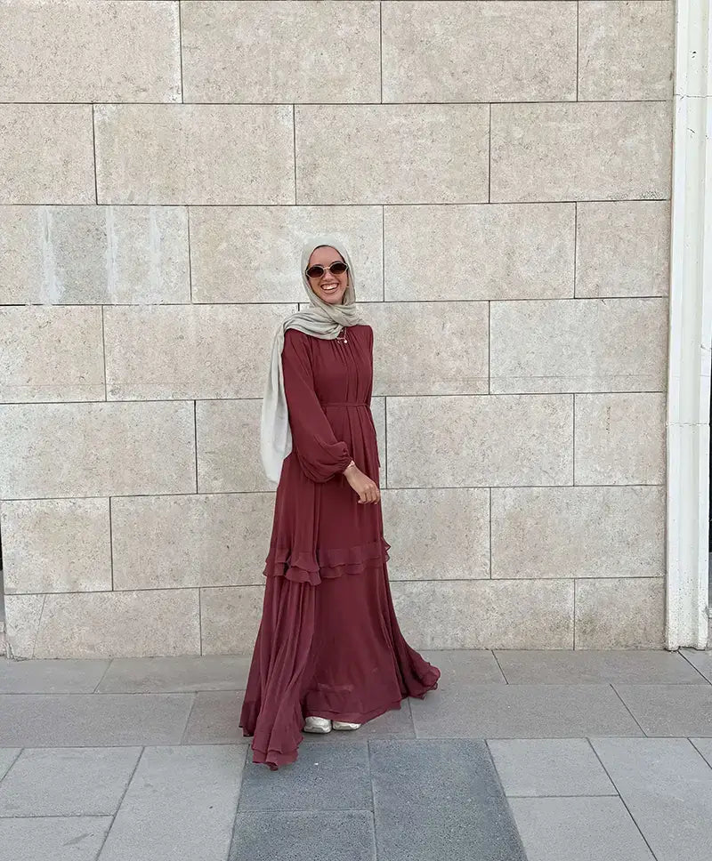 Flowy chiffon dress