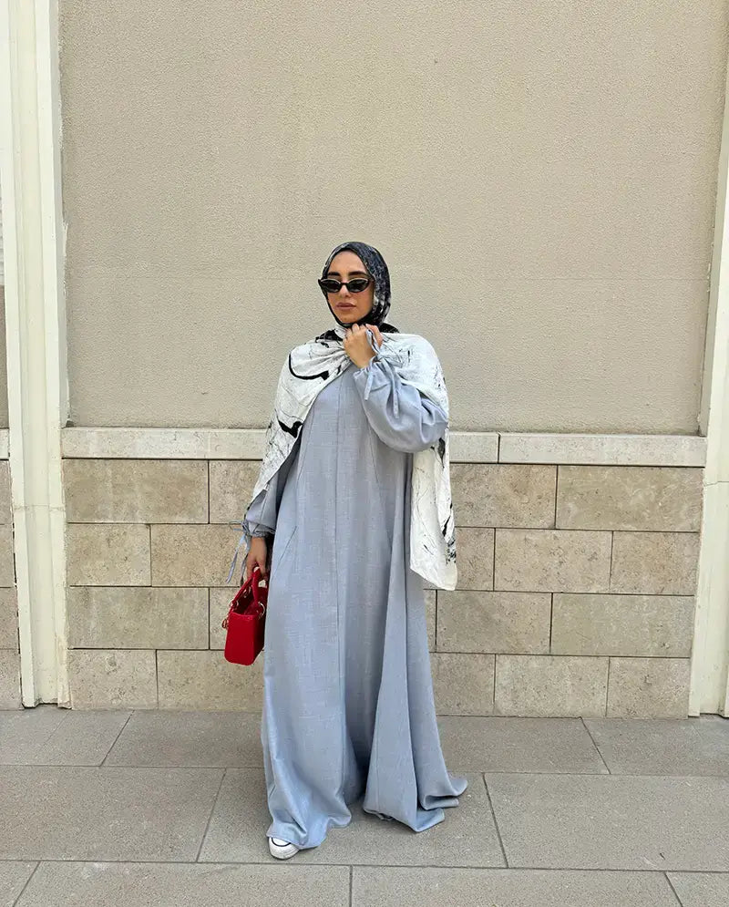 new Linen Flare Dress