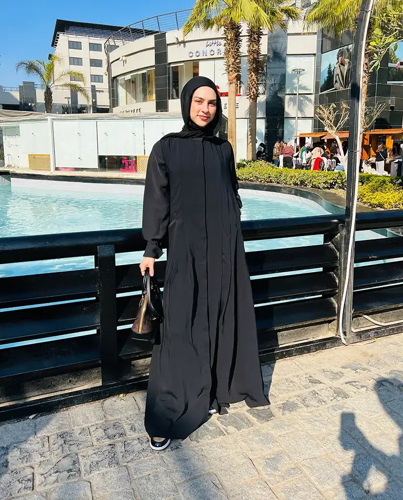 Double Cloche Abaya with Pockets