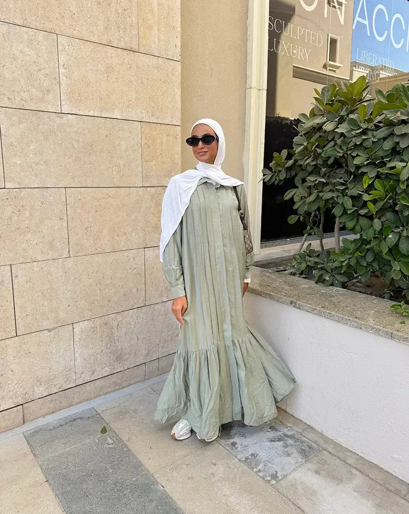 Everyday Modest Linen Dress