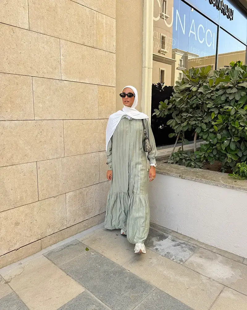 Everyday Modest Linen Dress