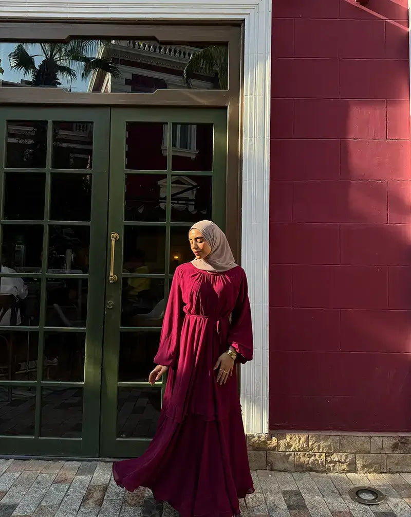 Flowy chiffon dress