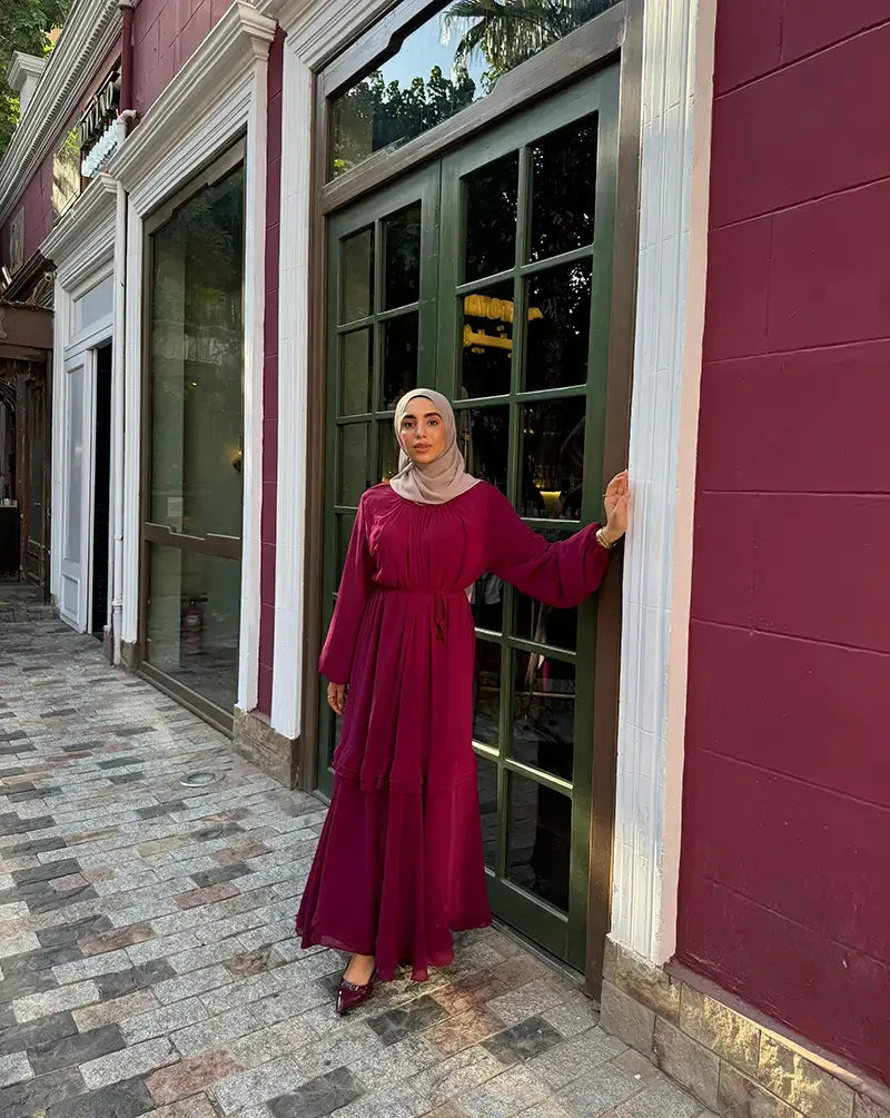 Flowy chiffon dress