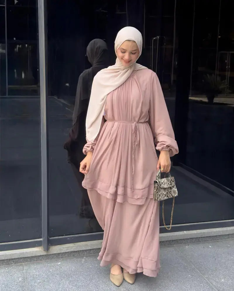 Flowy chiffon dress