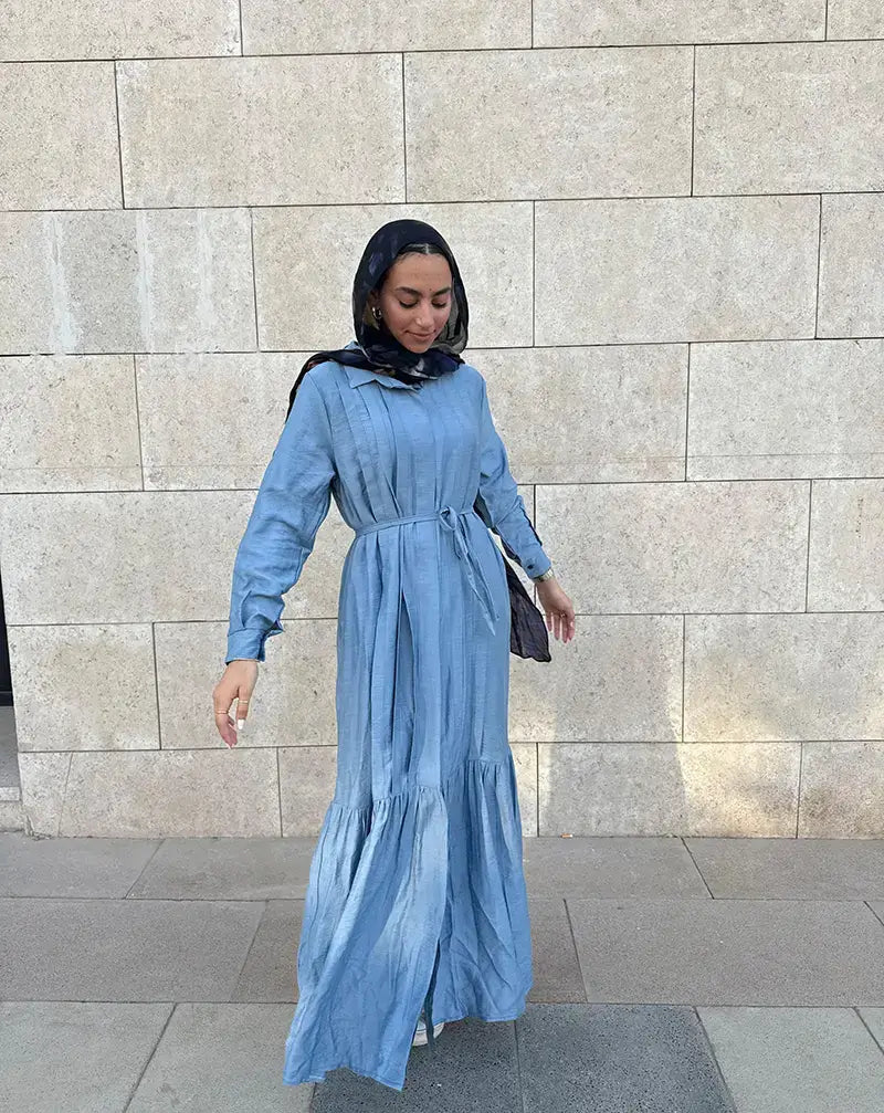 Everyday Modest Linen Dress