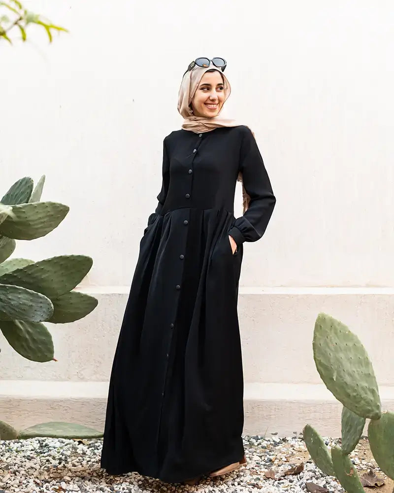 Casual Abaya with buttons