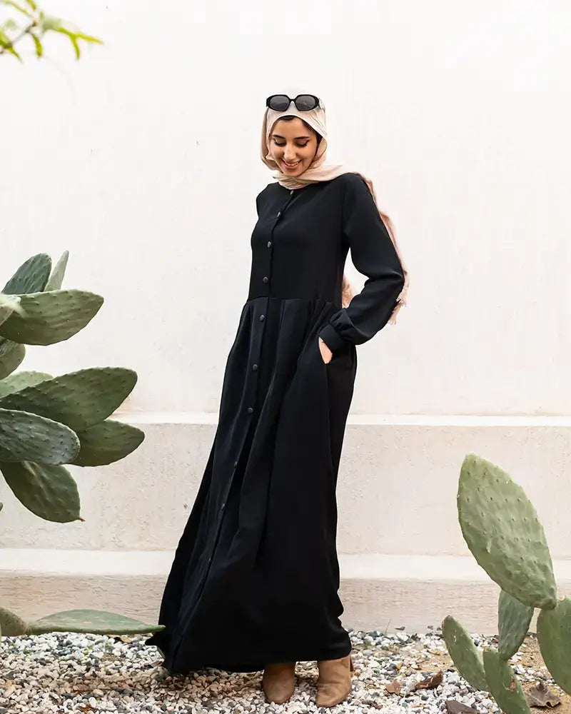 Casual Abaya with buttons