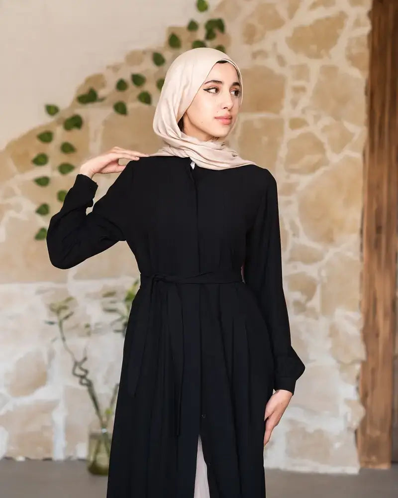 Double Cloche Abaya with Pockets