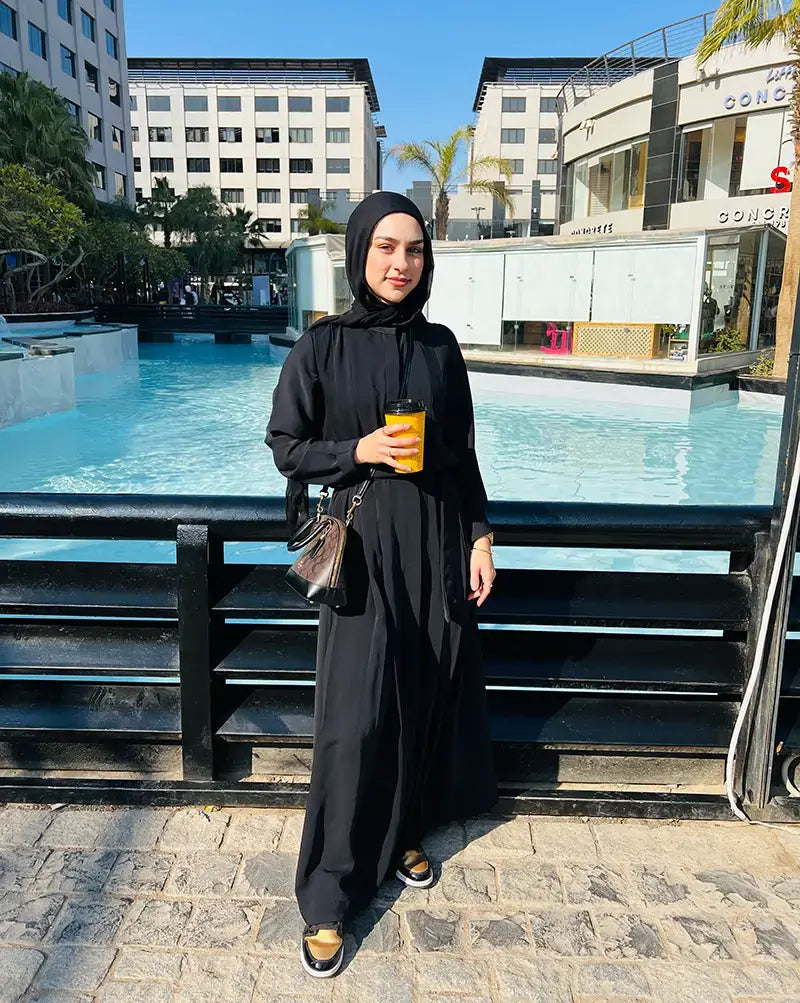 Double Cloche Abaya with Pockets